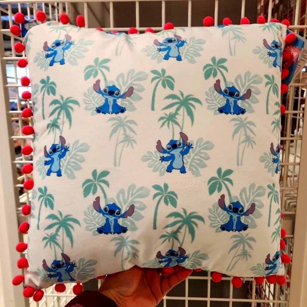 New Disney Stitch Pom Pom Decorative Pillow/ Cushion